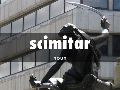 scimitar noun .